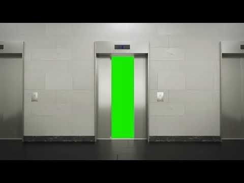 Lift Door Open Green Screen (FREE TO USE)