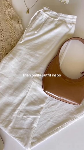 Linen pants outfit inspo ✨ #outfitinspo #outfitideas #styling #linenpantsoutfit #linenpants #europeansummer #europeansummeroutfits #summer #summeroutfit #summerfashion How to style linen pants // the perfect linen pants // linen pants outfit ideas // summer outfit inspo // summer style // summer fashion // pointelle open knit tank top | American Threads