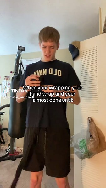 We all been there😂 ##boxing##fighter##relateable##handwraps##jamien_mitchell