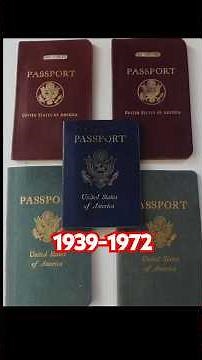 5 Passports 🇺🇸 of a US couple 1939-1972 #passporthistory