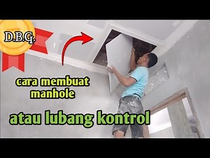 cara buat lubang manhole/ kontrol plafon gypsum #plafon_rumah #plafon_gypsum