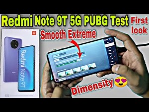Redmi Note 9T 5G PUBG Mobile Test |Redmi Note 9T 5G PUBG Graphics settings|Redmi Note 9T 5G Unboxing