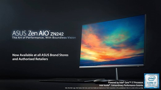 The all new Zen AiO ZN242 with a 2mm NanoEdge display is here. Powered by the 7th Gen Intel Core processors with a GTX 1050 graphics, this 23.8" all-in-one PC gives you the power of a traditional desktop PC for productivity, gaming or entertainment. Now available at all ASUS Brand Stores and Authorised Retailers. Learn More: asus.com/sg/All-in-One-PCs/Zen-AiO-ZN242IF/ | ASUS