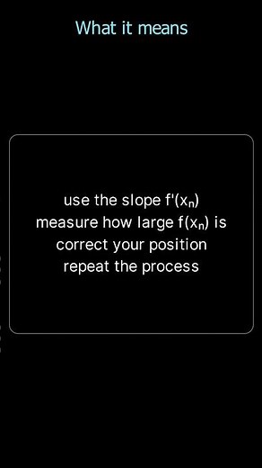 Newton Raphson method animated 🚀 #Calculus #NumericalMethods #Math