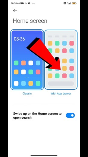 how to enabel redmi note 13 pro app drawer #short