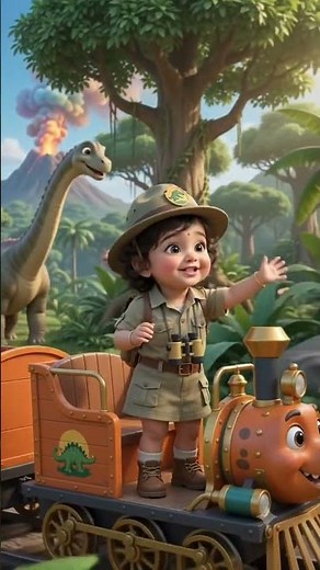 🦕🚂 Dinosaur Train Adventure | Fun Kids Rhyme & Dino Journey 🌈✨
