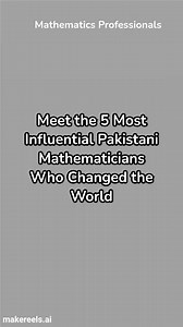 6.2K views · 74 reactions | Influential Pakistani Scientists who revolutionised the world with Mathematics #maths #mathematics #Academic @top fans Mathematics Professionals UMT GC University Lahore Government College University Faisalabad UET's Einsteins Prof. Dr. Ghulam Mustafa Dr-Shahid Mubeen UOL University of the Punjab #education #educationforall | Mathematics Professionals | Facebook