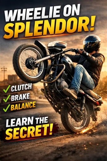 Wheelie on Hero Splendor? 😳 4 Things You MUST Know! #automobile #shorts #facts