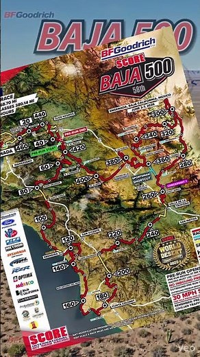 baja 500 map 2026 #scoreinternational #baja500
