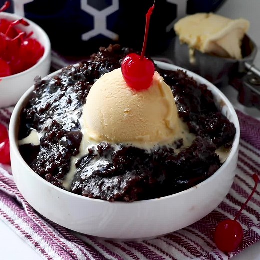 87K views · 490 reactions | Crock Pot Hot Fudge Sundae Cake is a homemade chocolate cake that makes it's own hot fudge sauce as it cooks! Simply delicious! Recipe: https://www.thecountrycook.net/crock-pot-hot-fudge-sundae-cake/ | The Country Cook | Facebook