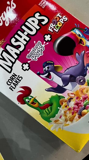 🤩Please tell me my girls are not the only ones that ask me to mix their cereals for breakfast in the mornings?! So when i saw Kellogg’s Mash-Ups i was super excited! (Not sure if i was more excited then them 🤪) - i knew we had to give this a try. How cool? 😎 #kelloggscereal #kelloggs #kelloggsmashups #breakfast #cereals #mixitup #checkthisout #fyp #sama28 #tastetest #fun #kids #yumyum #newproducts