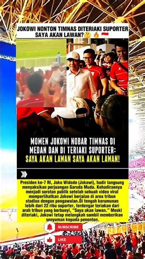 MOMEN JOKOWI NOBAR TIMNAS DITERIAKI SUPORTER..SAYA AKAN LAWAN2X #jokowi #timnasindonesia