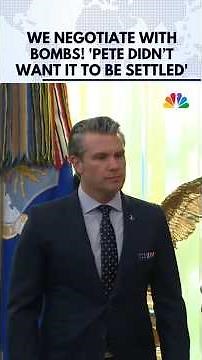 'We Negotiate with BOMBS!'- Hegseth on Iran as Trump Says 'Pete Didn’t Want it to be Settled' | N18G