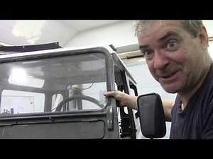 Get the Defender windscreen out without breaking it!