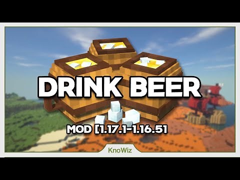 Drink Beer - Présentation de mod Minecraft 1.17.1 [FR]
