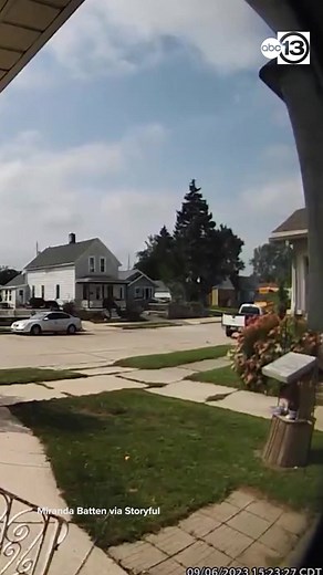 217K views · 2.1K reactions | Dramatic doorbell camera footage shows the moment a school bus flips on its side after crashing into a city bus in Wisconsin. Several people were injured, the Racine Police Department says. | ABC13 Houston | Facebook