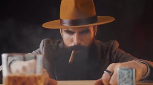 Outlaw's Cursed Cowboy Beard Oil & Hair Elixir - Spicy Clove & Smoky Campfire Scent - Natural Vegan Beard Conditioner for Soft Beard & Early Growth, Made in the USA - Ideal Beard Gift for Men