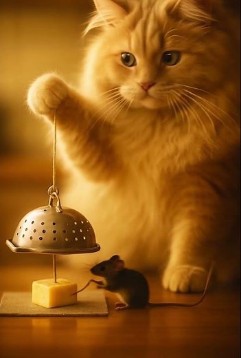 🐱🎯 "Epic Cat vs. Mouse Trap Battle! | Hilarious 5-Second Loop"