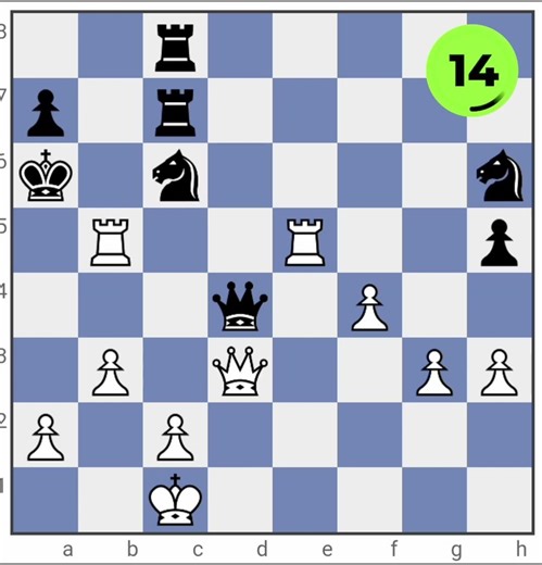 Challenge 78: Only 30 seconds! Can you spot the 2-move checkmate? #chess #mateintwo #chessproblems