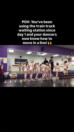 DiscoverDance | Early Childhood Dance Education | Keeping little ones moving in a line is no easy task! Our dancers line up on our train track while waiting their turn to go through the... | Instagram