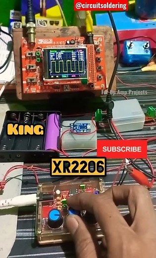 Square Wave singal Generate using XR2206 signal generator for OP Amp IC based projects (DSO138)