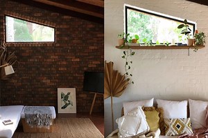 This simple DIY technique will transform dark brick walls