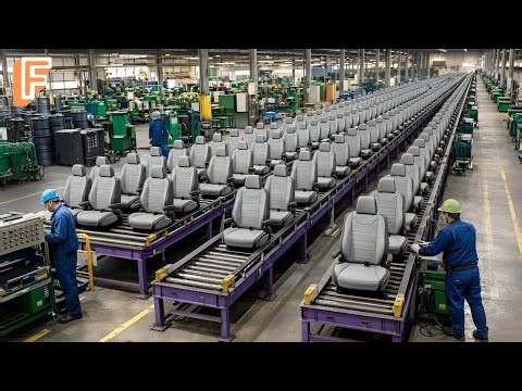 How Millions of Car Seats Are Made Inside Massive Manufacturing Factory