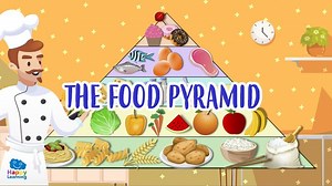 Educational Video: Healthy Eating: The New Food Pyramid | Happy Learning