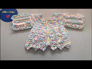 Crochet a baby cardigan for beginners