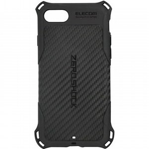 PMWA17MZEROGBK iPhone SE 第3世代 / 第2世代 / iPhone 8 / 7 ケース カバー ZEROSHOCK ゼロショック グリップテクスチャ 耐衝撃 1個 エレコム 【通販モノタロウ】