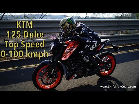 2018 KTM 125 Duke - Real Top Speed 110 kmph & 0-100 kmph