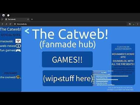 Roblox - CatWeb: Make a Website! 🌐