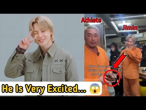🔴 1 Minute Ago! This Athlete Was So Excited to Meet Jimin! Did He Ask for His Number?!