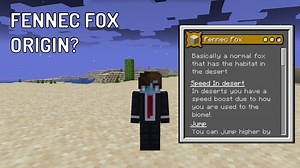 Fennec Fox Origin Minecraft Data Pack