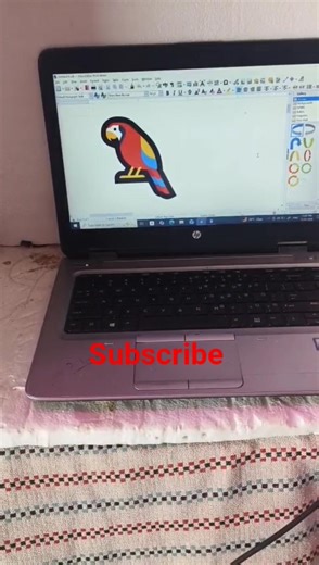 Easy Parrot Drawing on Laptop 🦜💻 |MS Word Art Tutorial#shortsfeed #youtubeshorts #laptop #shortsfeed
