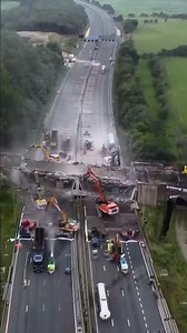 Motorway Bridge Demolition #road #motorway #freeway #cars
