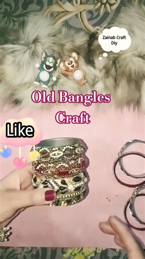 Cute✨ Pen Holder Use Waste Bangles 🪗#shorts #diy#youtubeshorts #craft#bestoutofwaste #penholder #diy