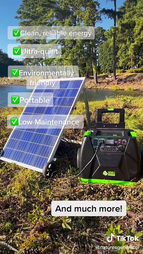 Why should you opt for a solar generator instead of a traditional gas generator? ☀️🌿🔋#ecofriendly #generator #offgrid #solarpower