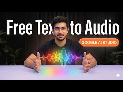 Create your own tool to generate free AI audio from text | Google AI Studio