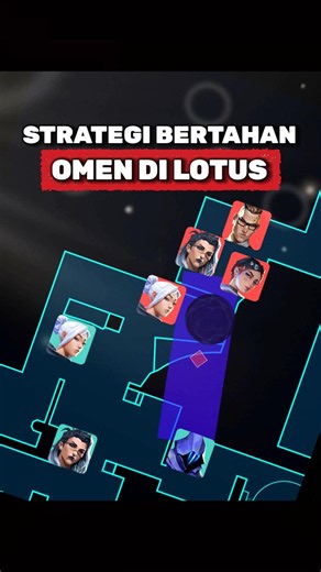 Strategi Bertahan di Map Lotus dengan Omen #valorant #miltonayler #valoranttutorial