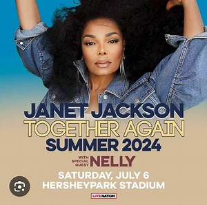 Jul 06, 2024: Janet Jackson / Nelly at Hersheypark Stadium Hershey, Pennsylvania, United States | Concert Archives