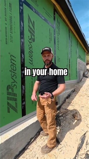 Passive Home Sealing using Zip! #construction #customhomes #buildscience