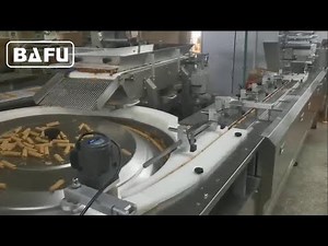 Snack bar automatic packaging machine, rice bar packaging machine, extrusion bar packaging machine