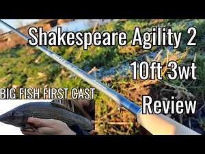Shakespeare agility 2 10ft 3wt Review | Big fish first cast