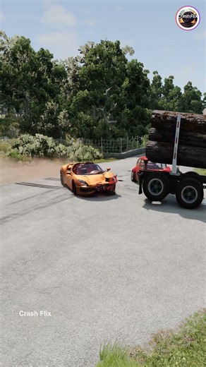 Realistic Highway Car Crashes🚗💥 #realisticcarcrashes #carcrashes #beamngdrive