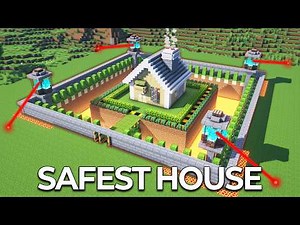 ⛏️ Minecraft Tutorial :: How to build the World's Safest House 🏠 [마인크래프트 엄청 안전한 야생 집짓기 건축강좌]
