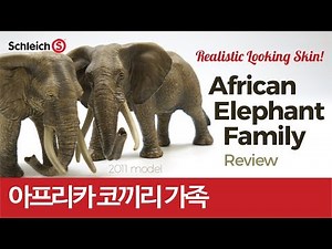 Schleich African Elephant Family - 2011 model / 슐라이히 아프리카 코끼리