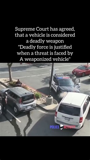 Grizzy Deepstate on Instagram: "When a vehicle is used to ram a police officer,the law is clear. The Supreme Court has ruled that when a suspect uses a vehicle in a way that poses an imminent threat, law enforcement may be legally justified in using deadly force to stop that threat. When a car becomes a weapon, the narrative changes fast. This isn’t “protest.” This isn’t “oppression.” It’s assault with a deadly weapon under the law. Law and order isn’t optional. Accountability isn’t political. A