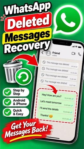 How To Recover Deleted WhatsApp Messages | WhatsApp Deleted Messages Recovery