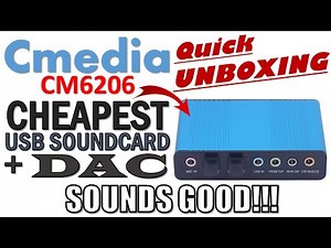 Best USB Soundcard for Cheap?! | Cmedia CM6206 7.1 USB SOUNDCARD & DAC (Bulk) Quick Unboxing